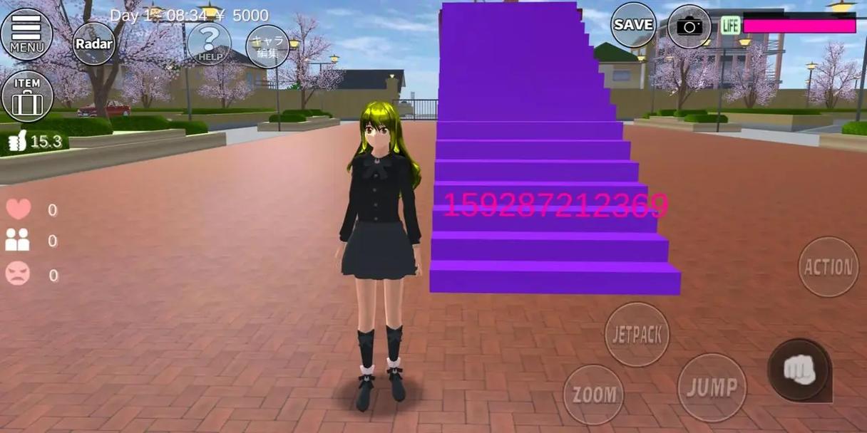 樱花校园模拟器英文版2022最新版(SAKURA SCHOOLSIMULATOR)无限资源春节版