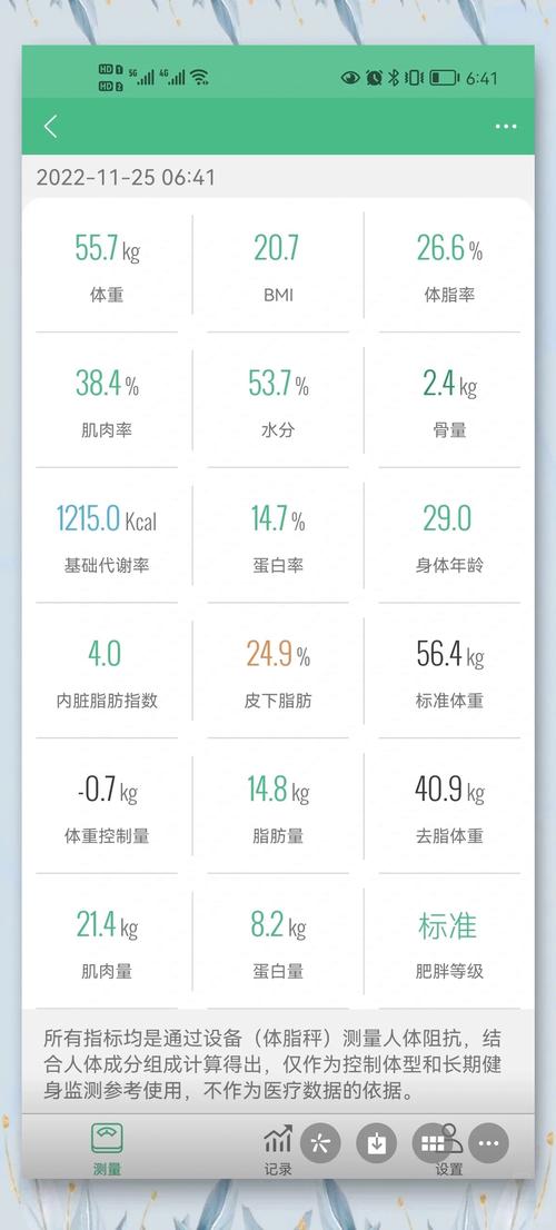 乐瘦体脂秤app