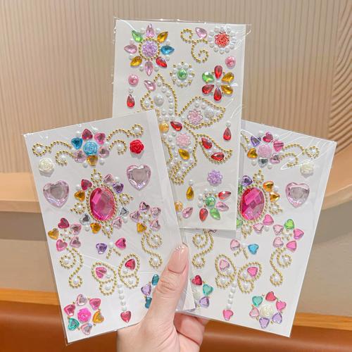 宝石贴纸diy